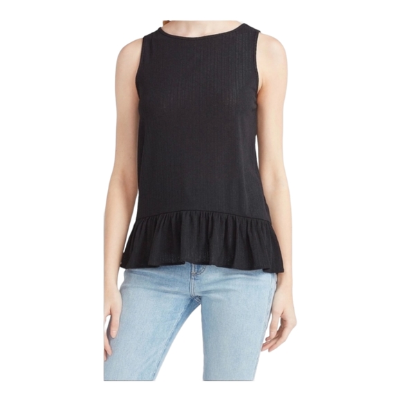 EXPRESS Relaxed Peplum Tank - Picture 1 of 5
